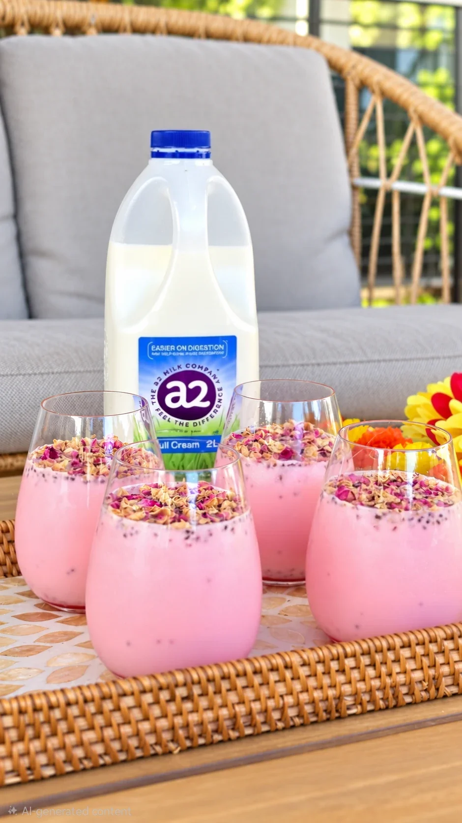 Diwali Rose Chia Milk