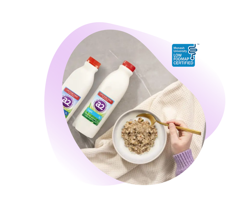 a2 Milk® Lactose Free is Monash University Low FODMAP Certified