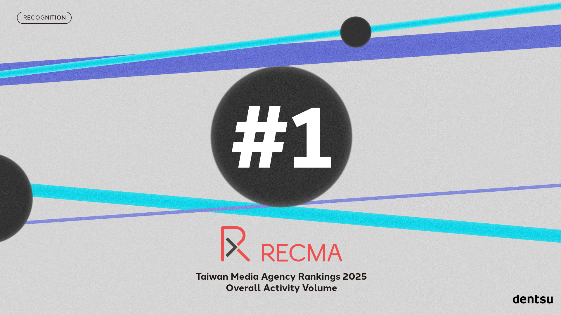 Dentsu Media Ranks No.1 in RECMA's 2025 Taiwan Media Overall Activity Volume Rankings