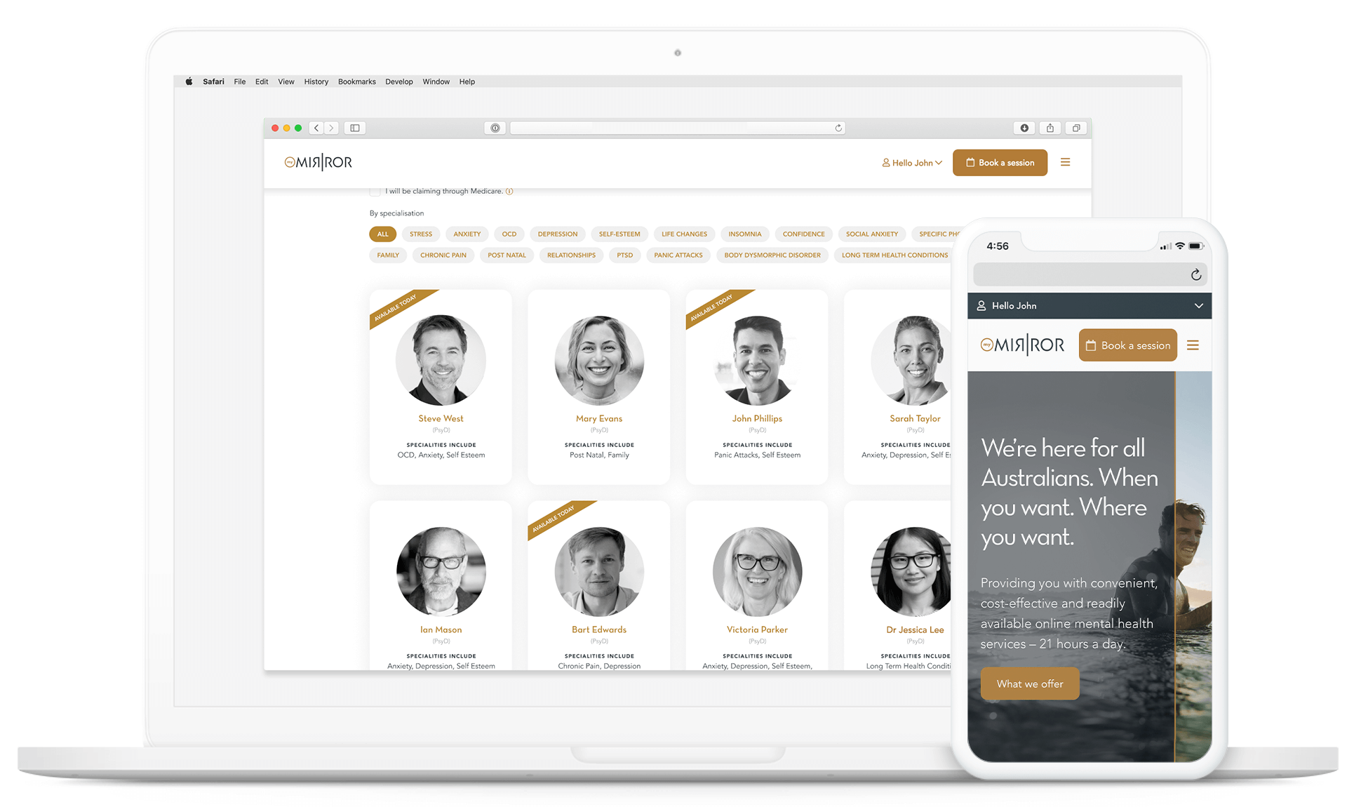 My Mirror | Online Mental Health Services | About