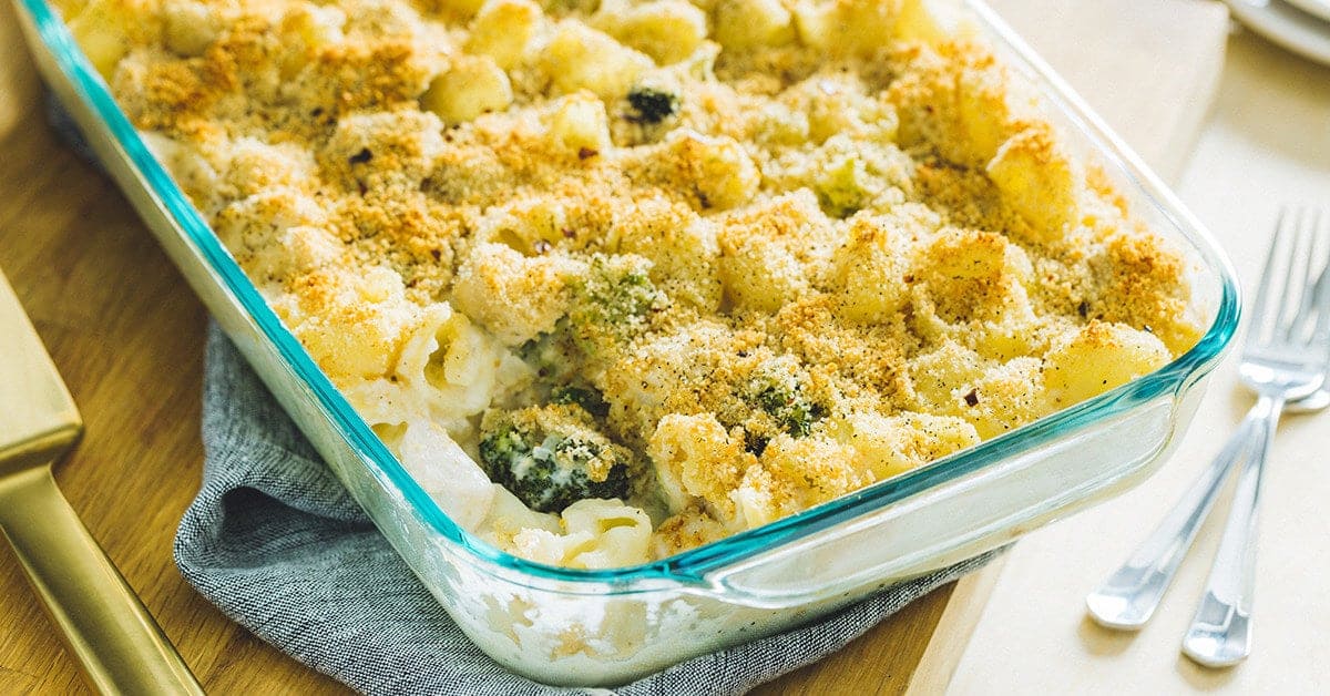 Creamy Chicken Pasta Bake with Broccoli and Romanesco | a2 Milk® USA