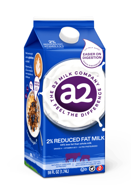 a2 Milk® 2% Reduced Fat - 100% Real Milk