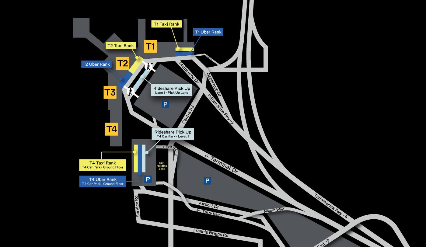 额外的出租车和优步区域，提供额外的便利| Melbourne Airport