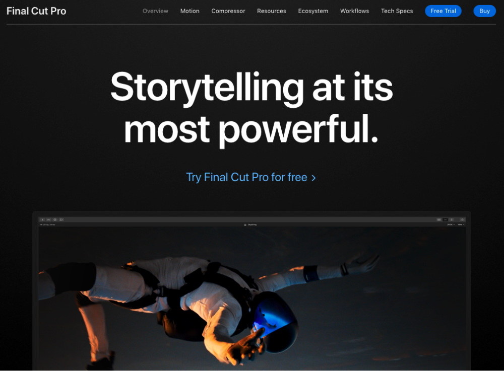 影片剪輯軟體推薦-Final Cut Pro