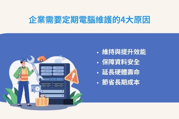 企業需要定期電腦維護的4大原因