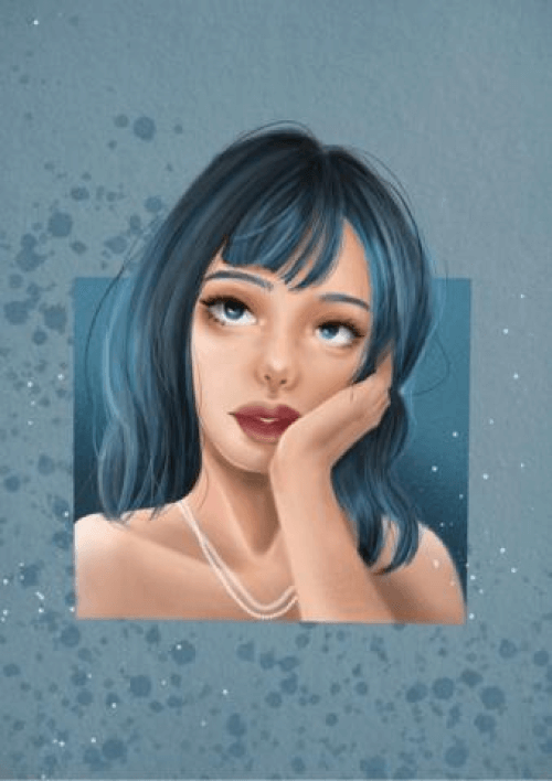 電繪人物全彩插圖