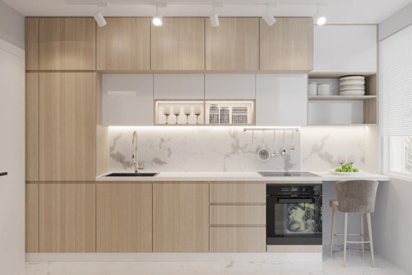 7個一字型廚房改造方法，讓廚房更實用美觀！