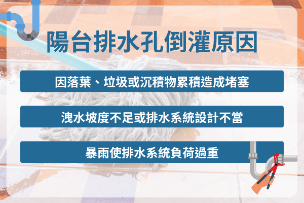 陽台排水孔倒灌原因