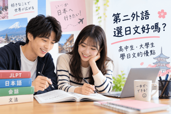 第二外語選日文好嗎？高中生、大學生學日文的優點