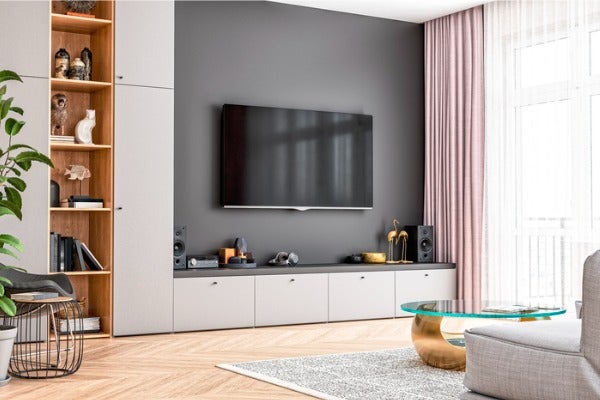 兩側電視牆收納櫃設計重點