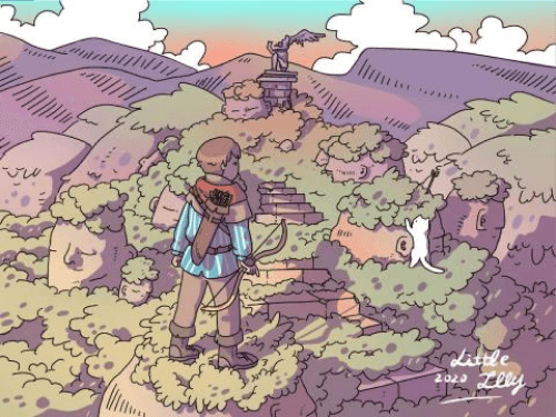 插畫家筆下的題材大多是探險故事的插畫