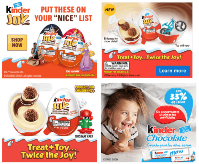 Banner廣告設計範例 - Kinder Joy