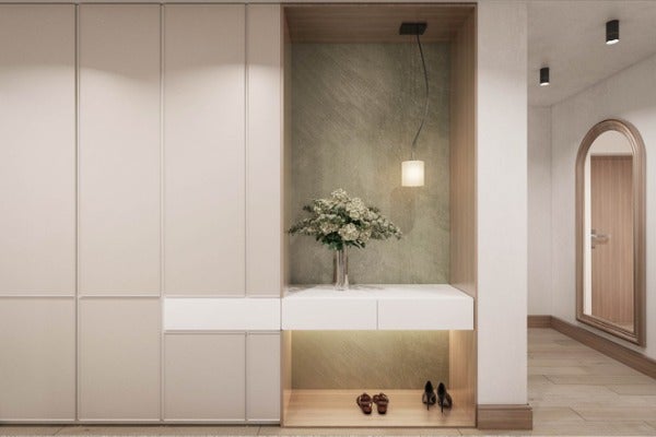 4.活動式層板讓收納更靈活