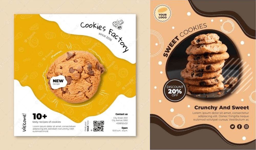 DM設計範例21-甜點DM設計範本