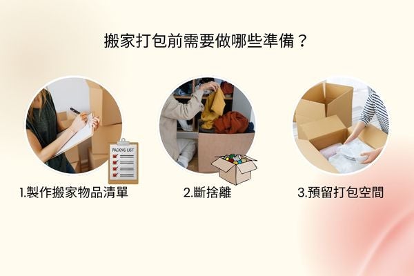 搬家打包前需要做哪些準備？