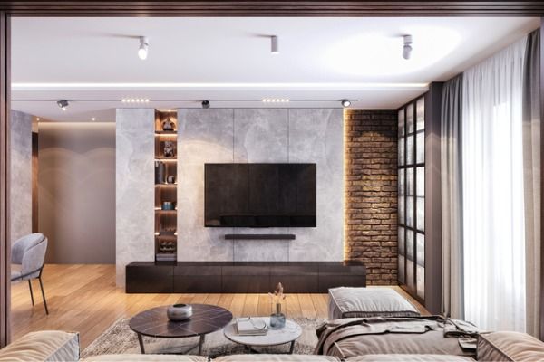 現代風電視牆設計要點，創造高雅的客廳氛圍！