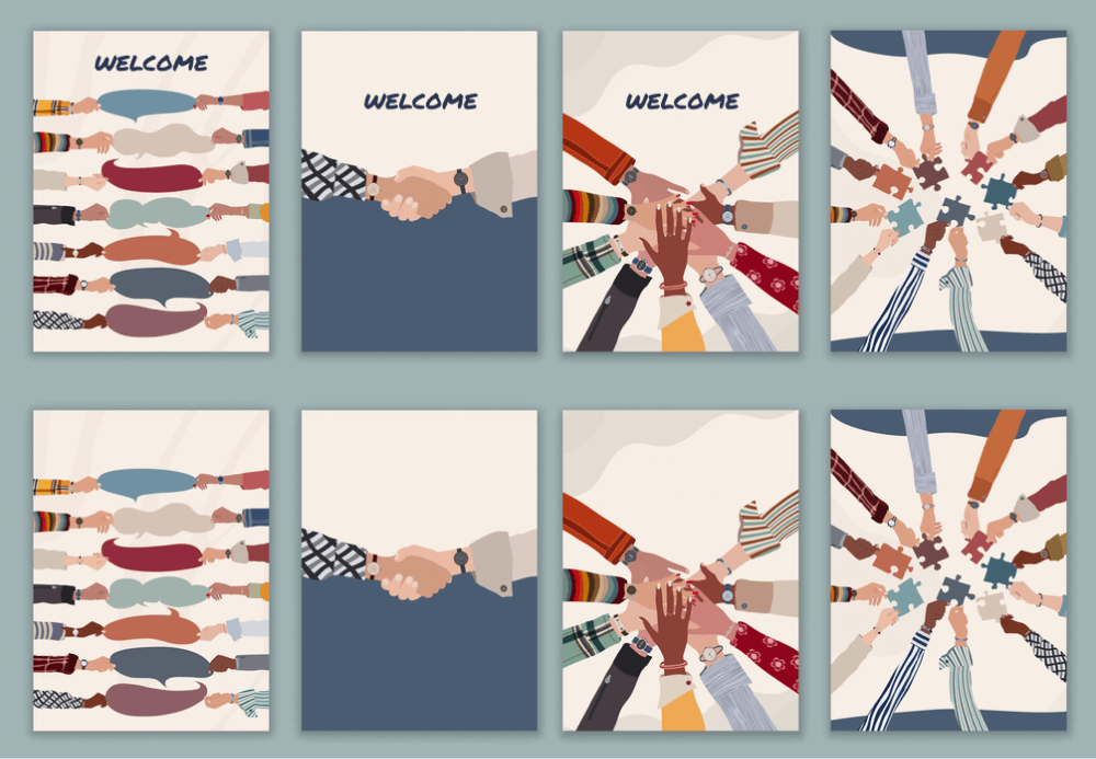 海報設計範本38-歡迎海報設計模板