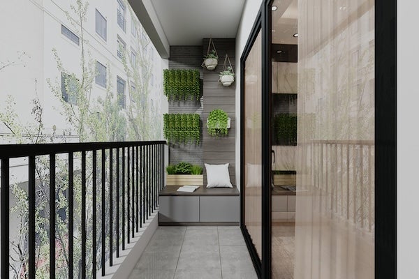 4.利用牆面造景
