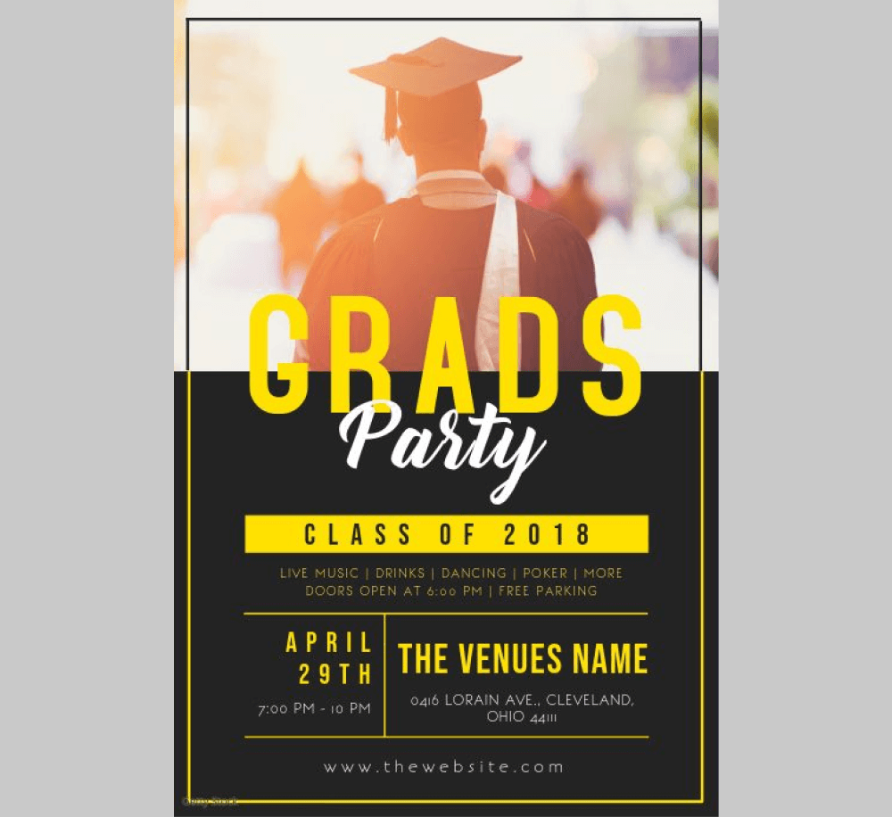 海報設計範本29-畢業海報設計