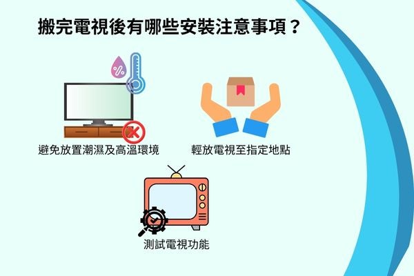 搬運電視時有哪些注意事項？