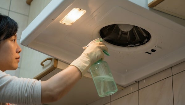 清潔抽油煙機風扇