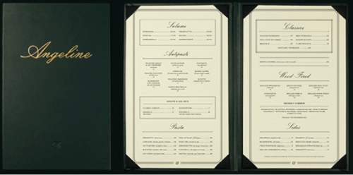 菜單設計範本-西餐菜單設計