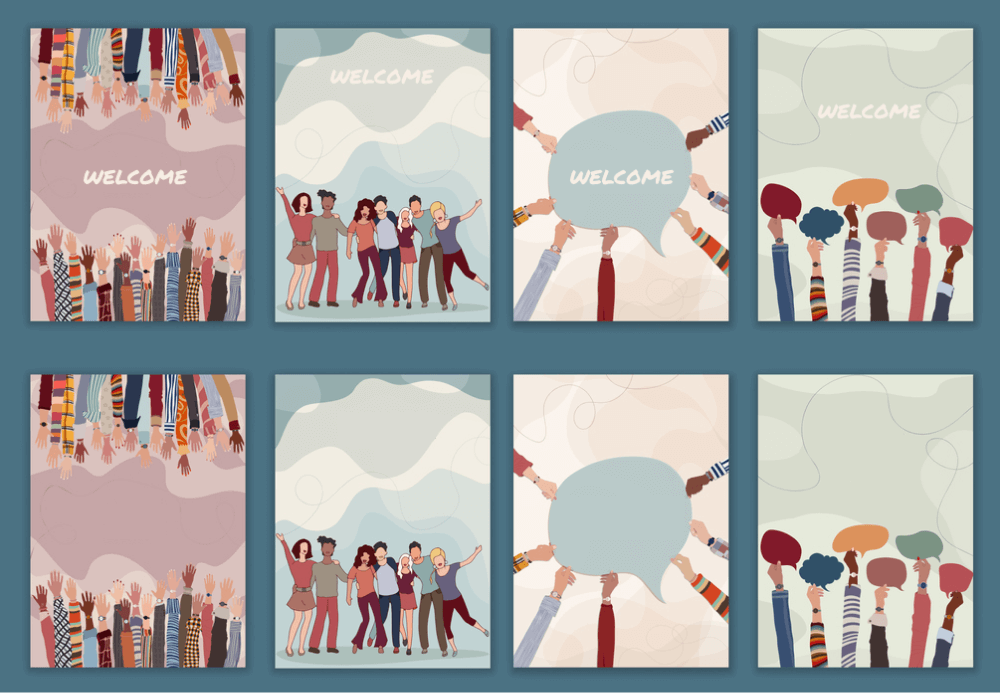 海報設計範本39-歡迎海報設計模板