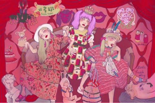 插畫家與服飾品牌合作的廣告插畫