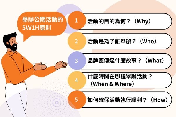 舉辦公關活動時應該注意什麼