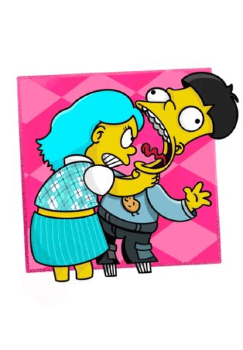 The Simpsons辛普森家庭風格插畫