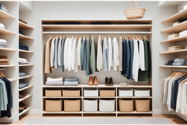 開放式衣櫃收納技巧分享