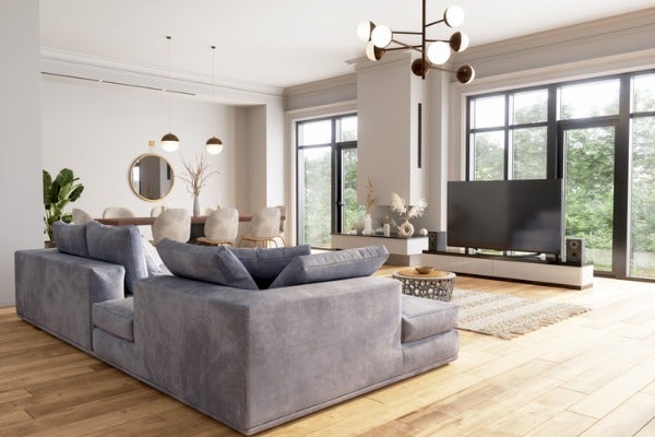 大面積對外窗增加自然光