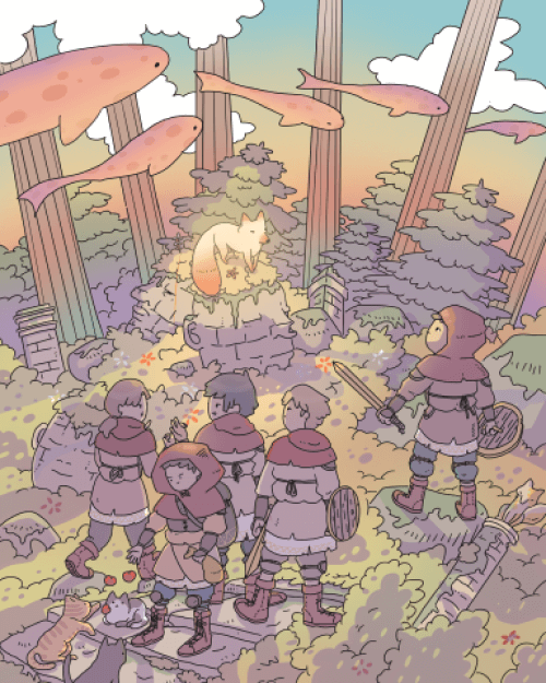 探險團與閃亮亮的狐狸插圖