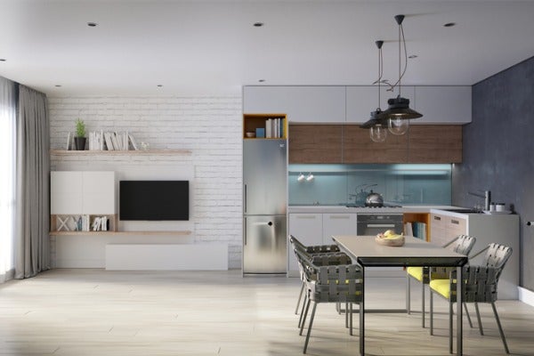 開放式小廚房設計範例1