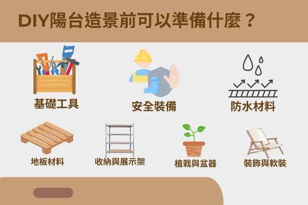DIY陽台造景前可以準備什麼？
