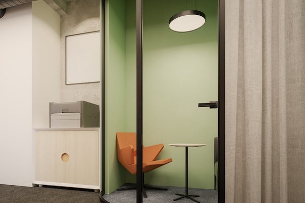 小型辦公室設計重點2：規劃安靜的隱密空間