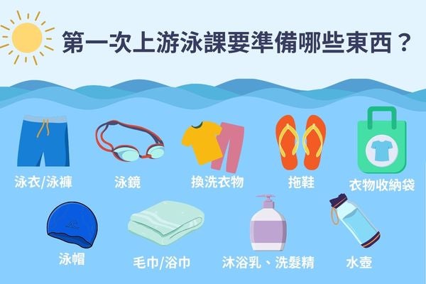 第一次上游泳課要準備哪些東西