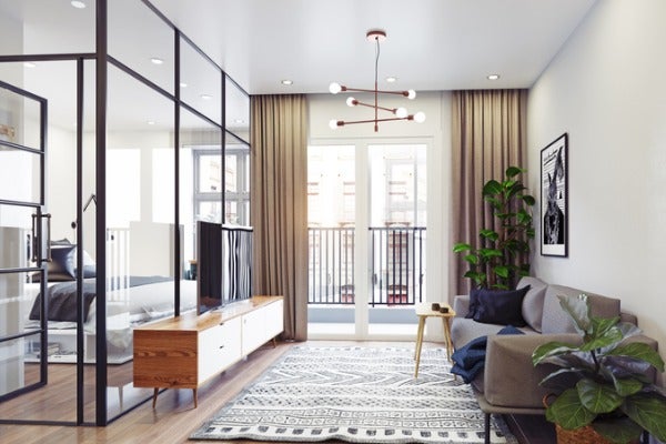 固定式的玻璃隔間