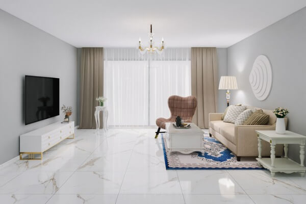客廳大理石地板