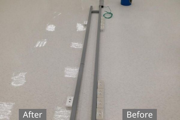 塑膠地板打蠟對照圖