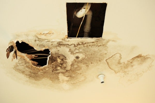 天花板漏水需要請專業人員維修