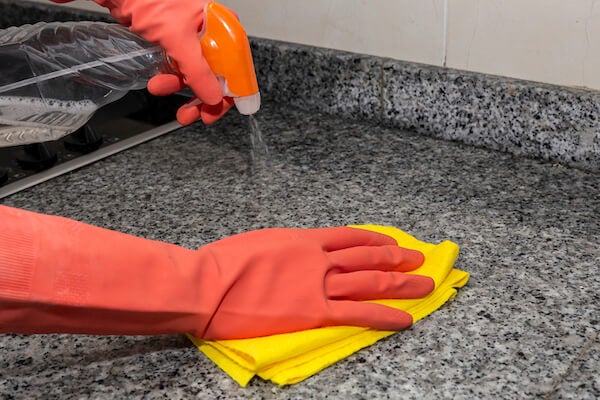 清潔花崗石地板