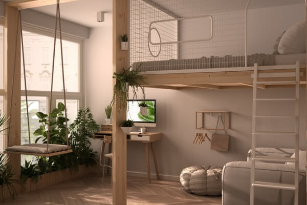 4米2挑高樓中樓設計範例1