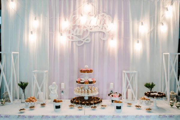 紗幕婚禮背板佈置