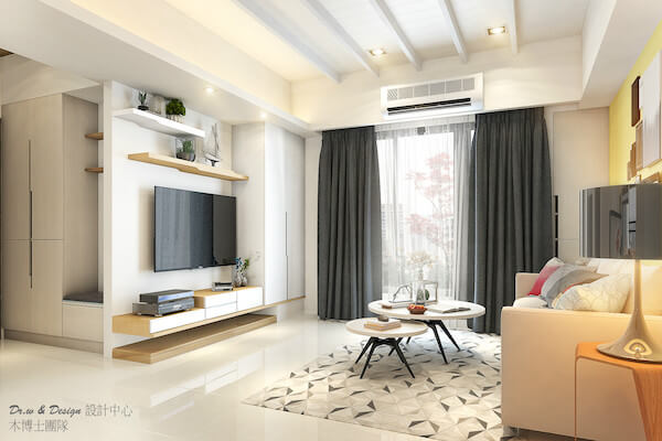 客廳層架設計(圖片來源：木博士設計團隊 ）
