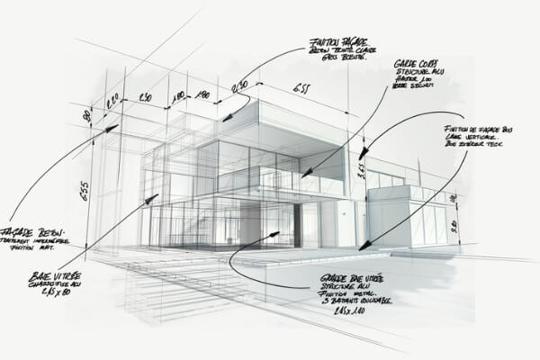 實地勘查建地與繪製模擬圖
