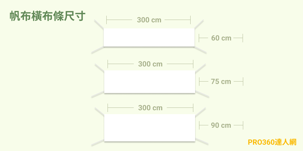 帆布橫布條尺寸