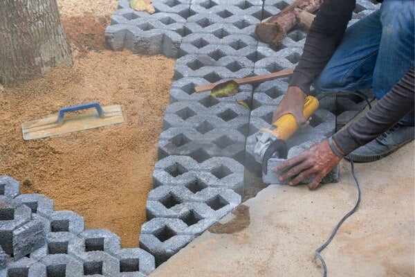 植草磚預鑄工法