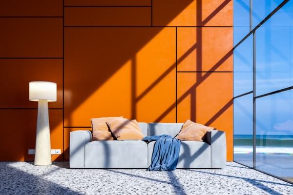 磨石子客廳地板