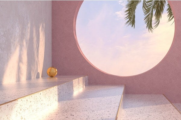 節省磨石子地坪施作費用：磨石子樓梯